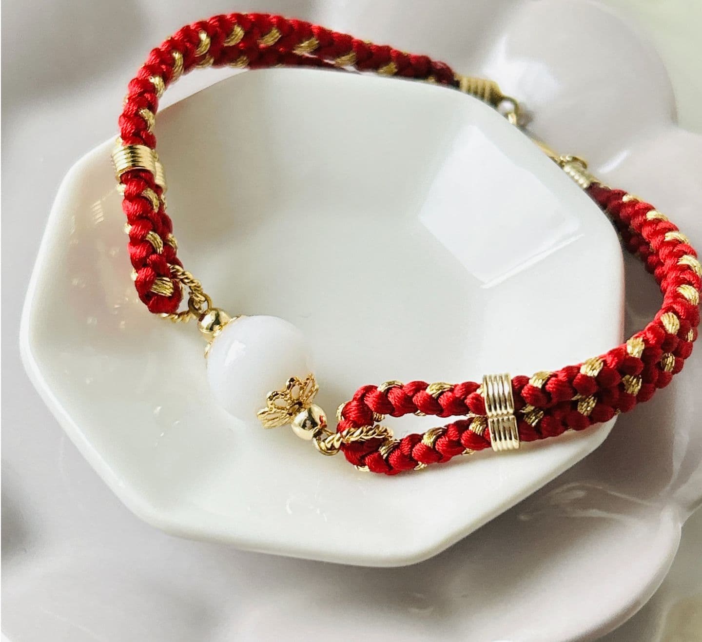 医療用ステンレスの金色の母乳パールブレスレット